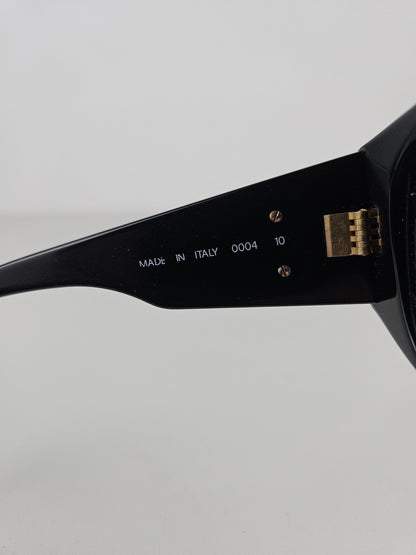 Vintage 90s Chanel 0004 10 oversized CC logo sunglasses