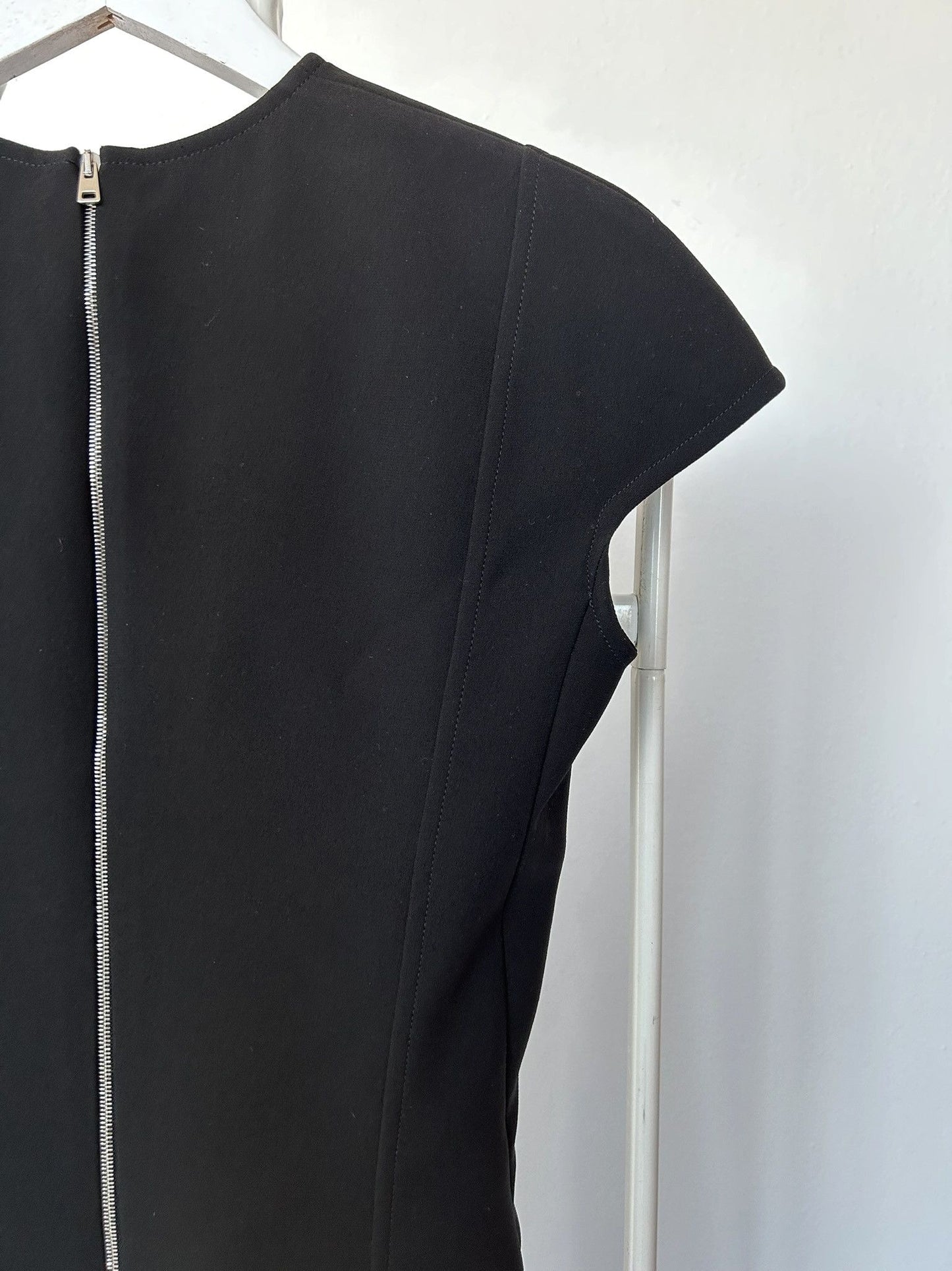 Victoria Beckham black cocoon midi dress