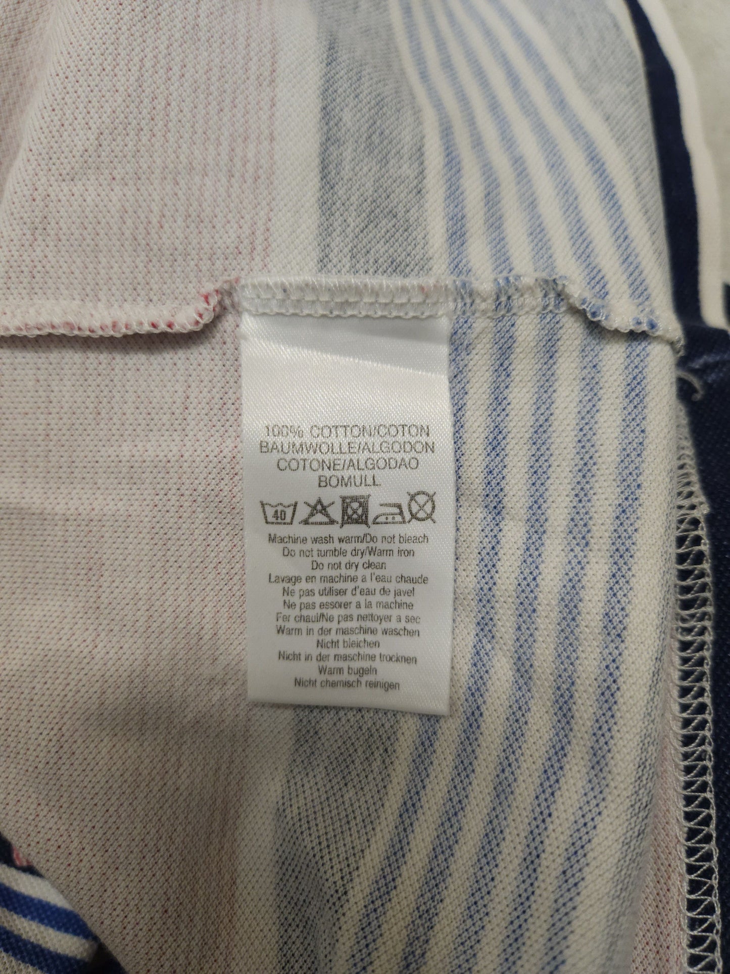 Vintage burberry striped polo shirt