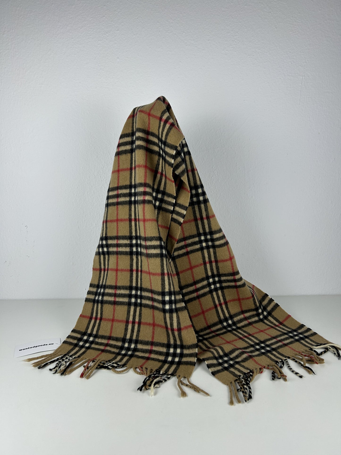 Vintage Burberry nova check cashmere scarf