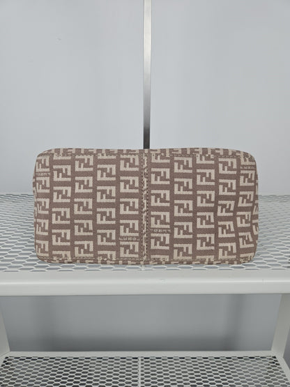 Fendi zucca monogram canvas mini baguette