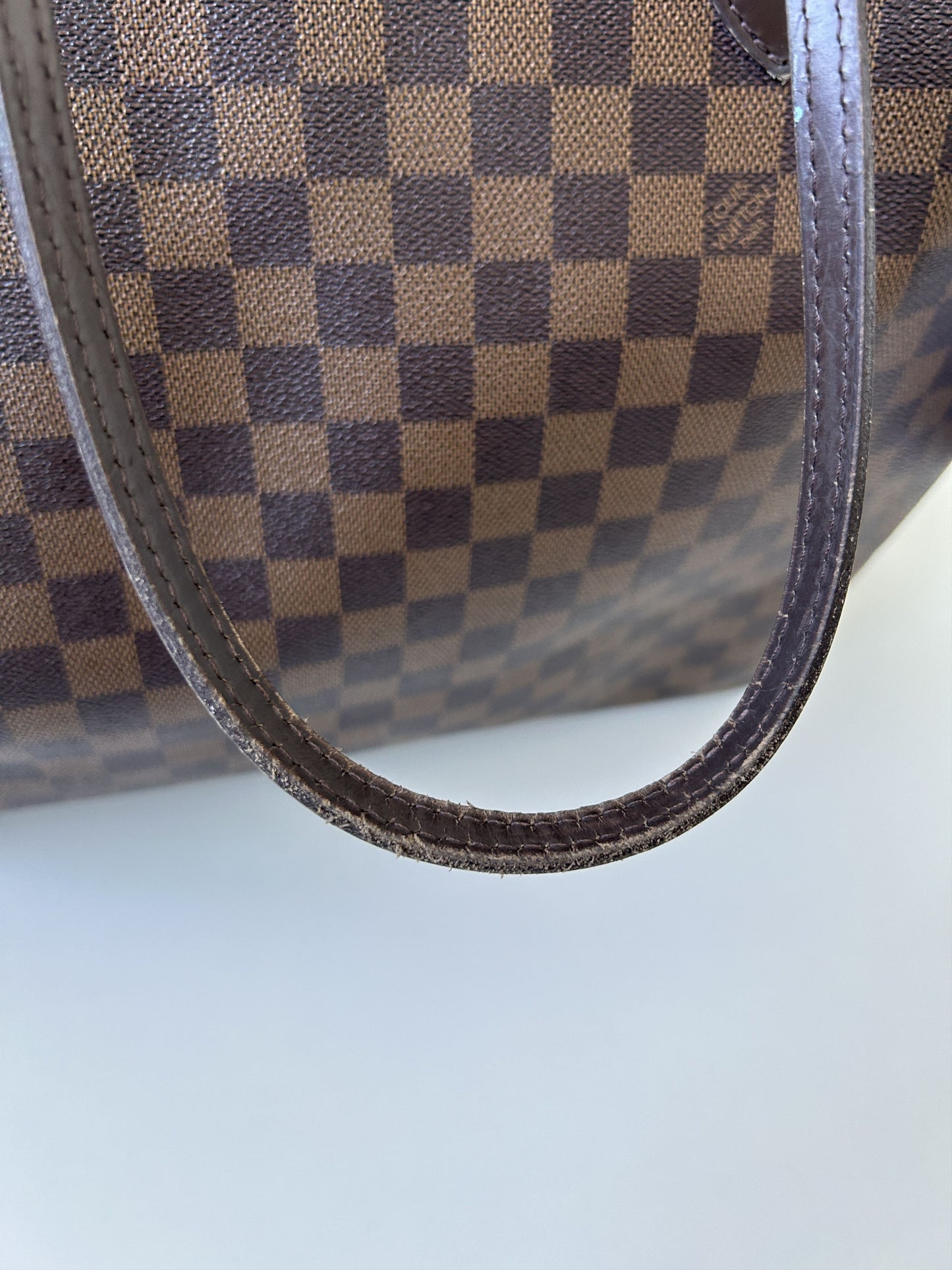 Louis vuitton damier ebene neverfull GM tote bag
