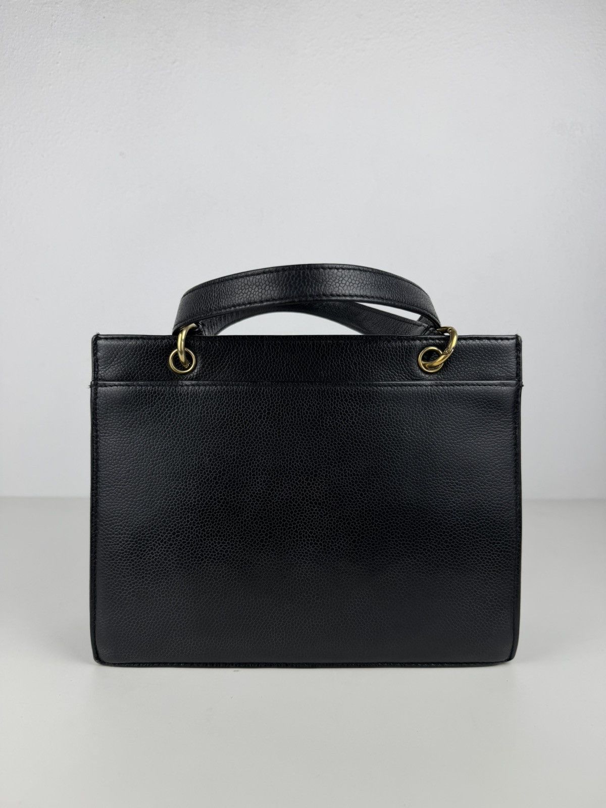 Vintage Chanel caviar 2.55 executive tote mini size
