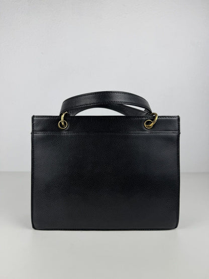 Vintage Chanel caviar 2.55 executive tote mini size