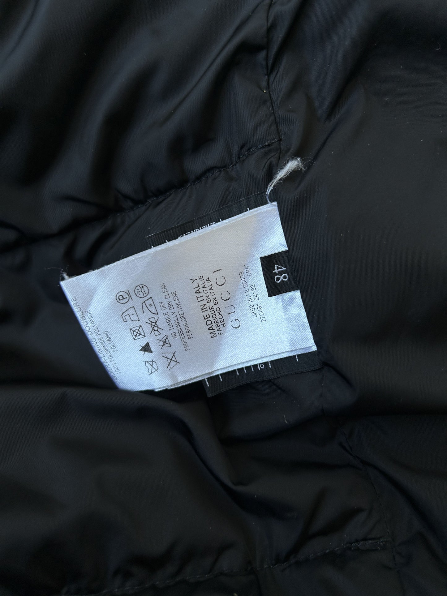 AW2012 Gucci hooded puffer jacket