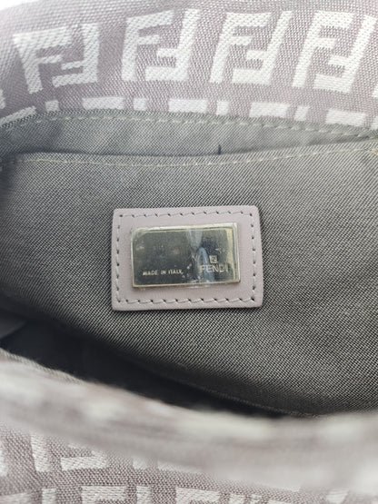 Fendi zucca monogram canvas mini baguette