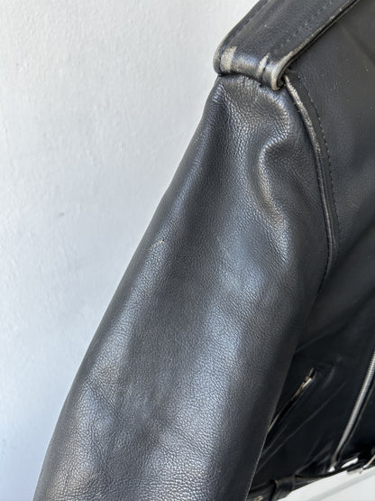 Vintage ramones biker leather jacket