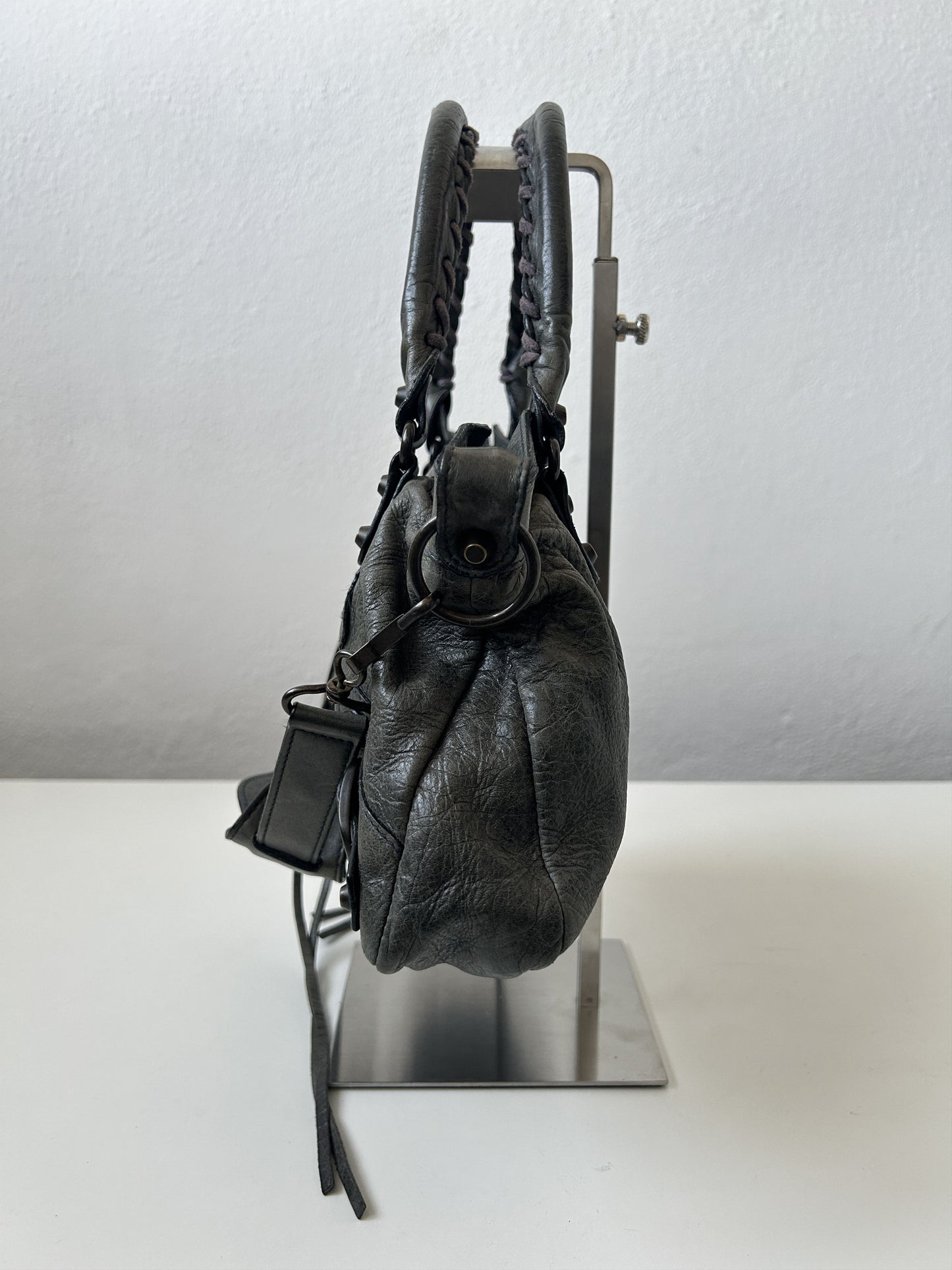 Balenciaga first bag in dark gray