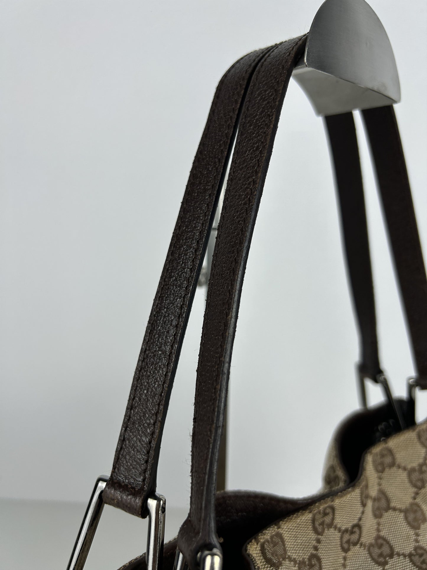 Gucci gg monogram canvas tote bag