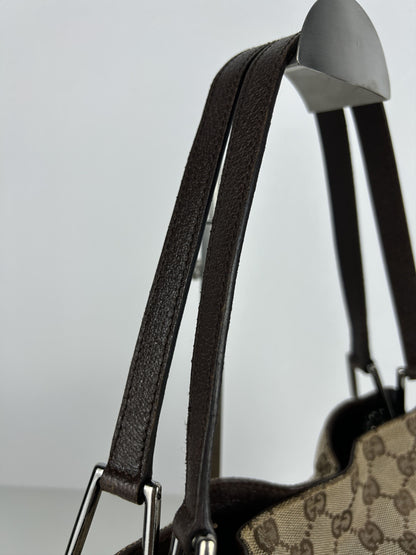 Gucci gg monogram canvas tote bag