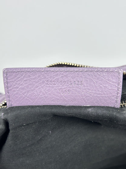 Balenciaga part time giant hardware city bag in lilac