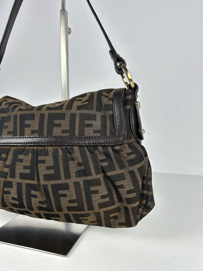 Fendi zucca monogram canvas chef bag baguette
