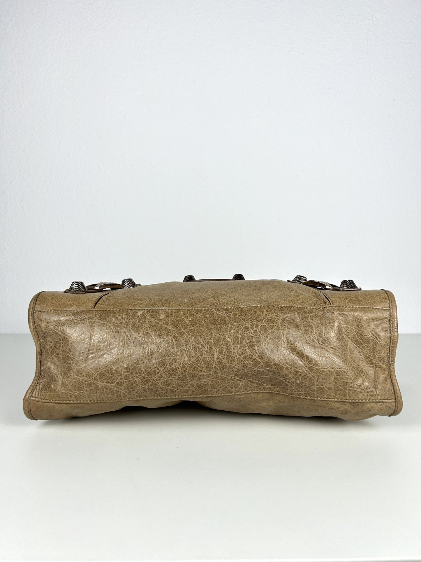 Balenciaga giant hardware city bag in beige