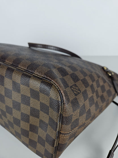 Louis Vuitton damier ebene neverfull mm tote bag