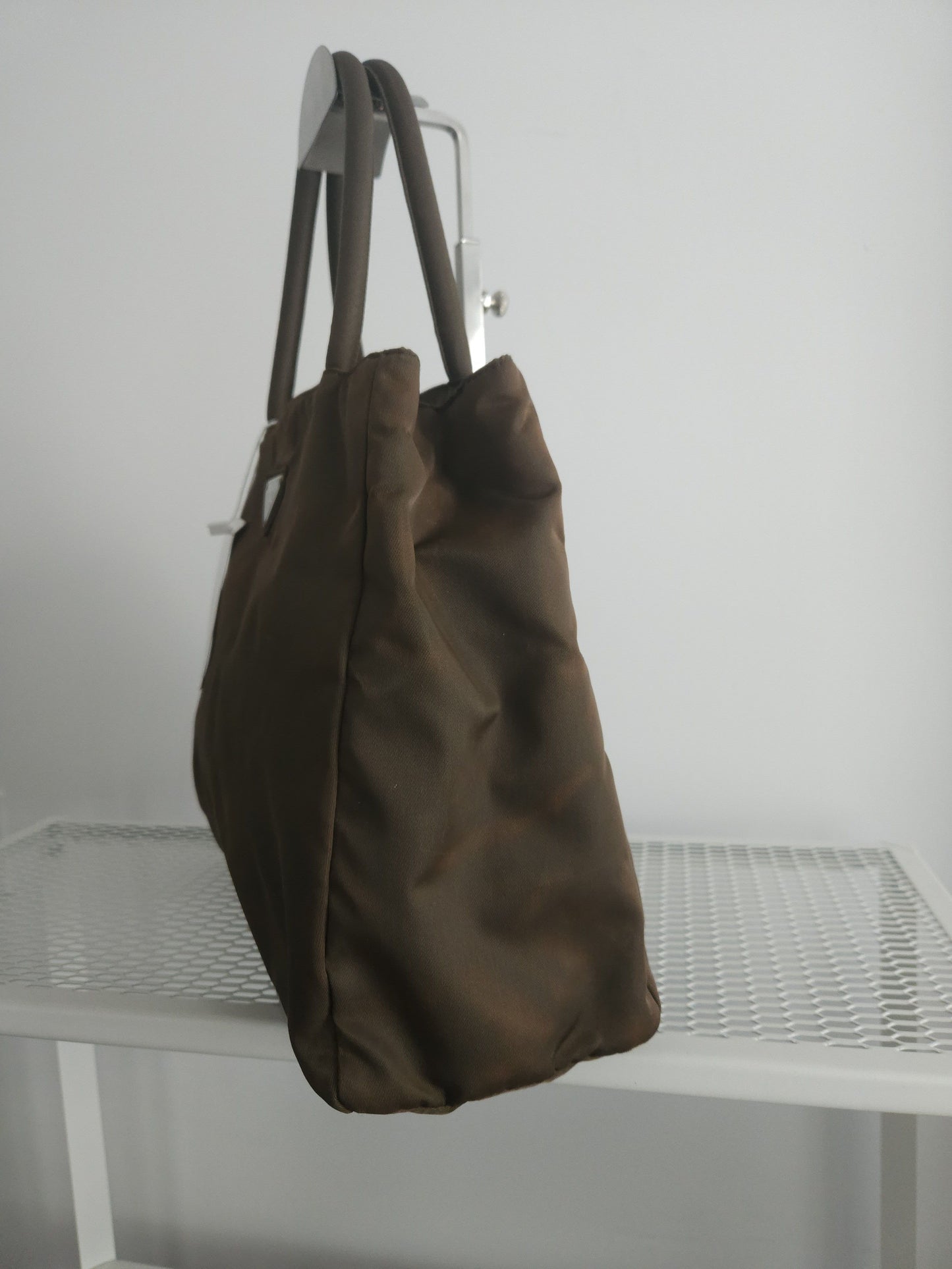 Vintage y2k prada tessuto city nylon triangle logo handbag