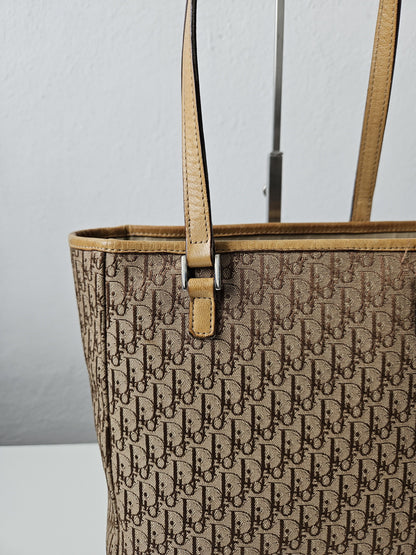 Y2k Dior by John Galliano trotter oblique monogram tote