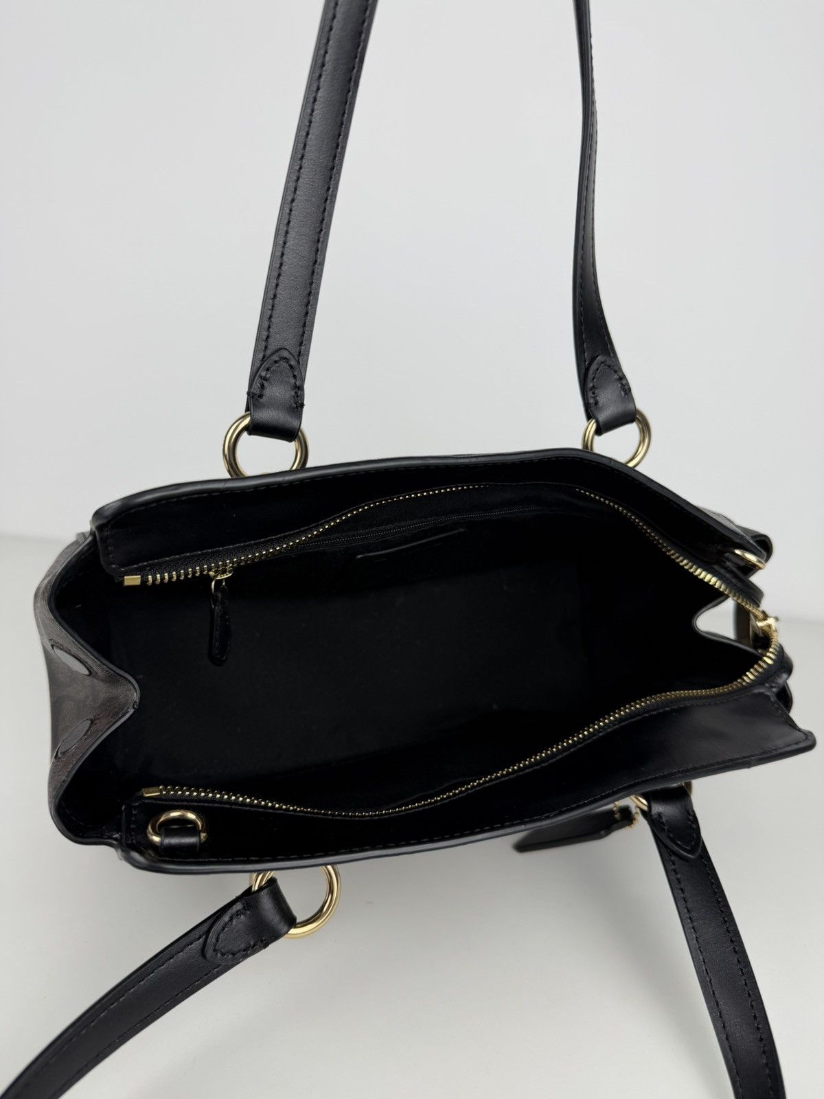 Coach kailey carryall signature monogram tote bag