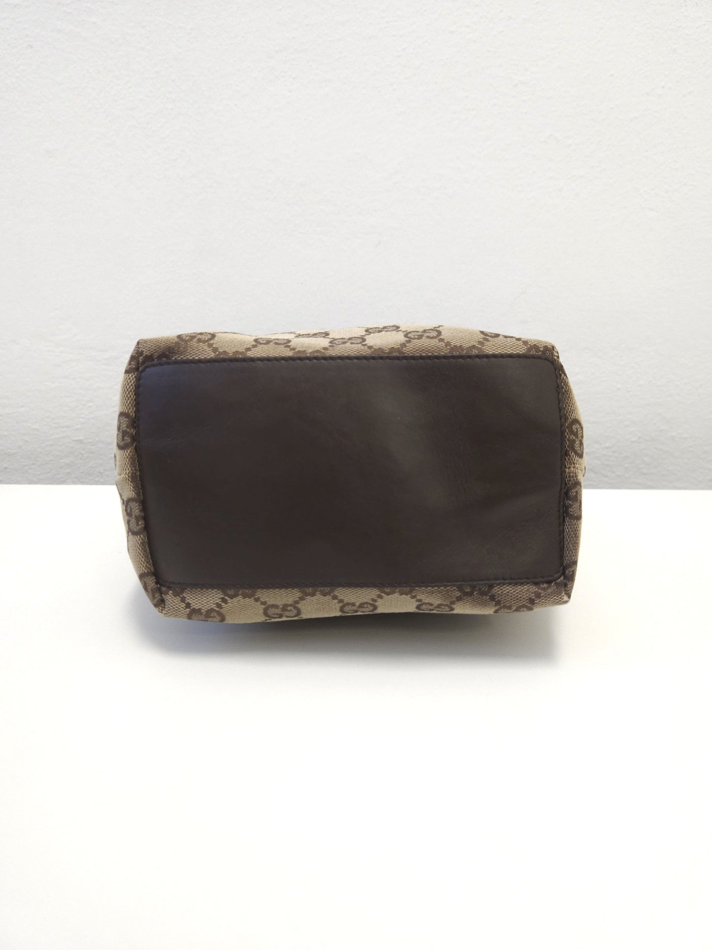 Vintage y2k Gucci gg monogram canvas and leather tote bag