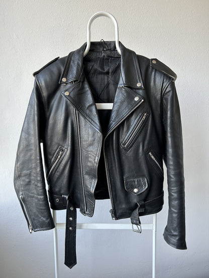 Vintage ramones biker leather jacket