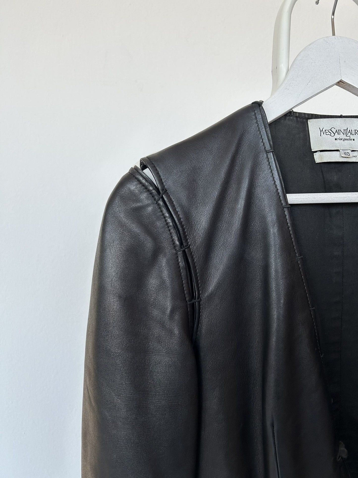 Yves Saint Laurent Rive Gauche Tom Ford era leather jacket