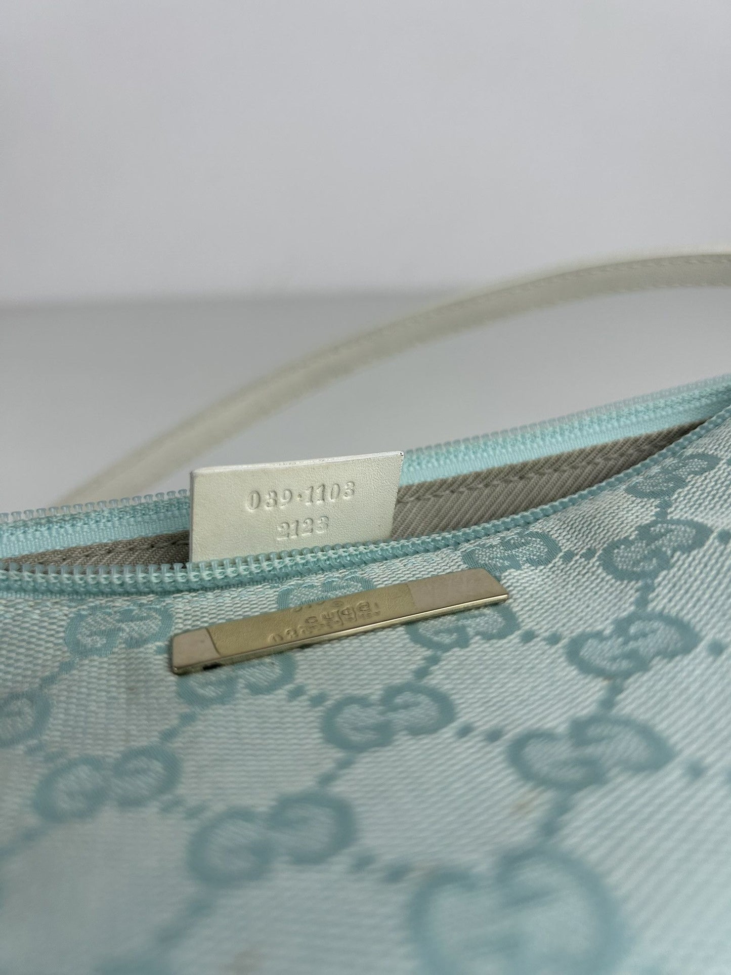 Vintage y2k Gucci monogram canvas boat bag pochette