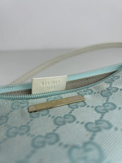 Vintage y2k Gucci monogram canvas boat bag pochette