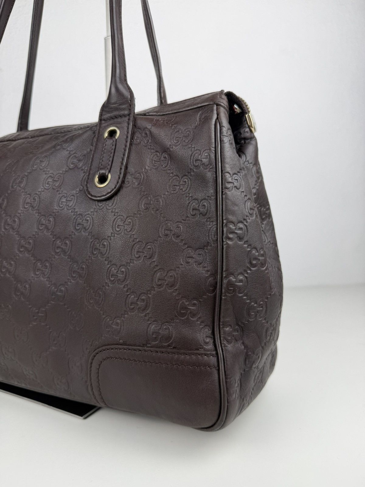 Gucci guccissima princy leather mini Boston bag