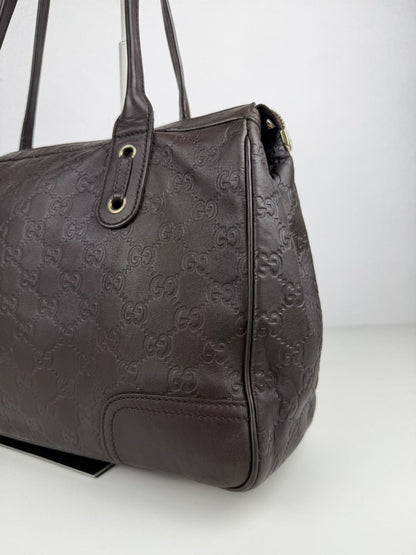 Gucci guccissima princy leather mini Boston bag