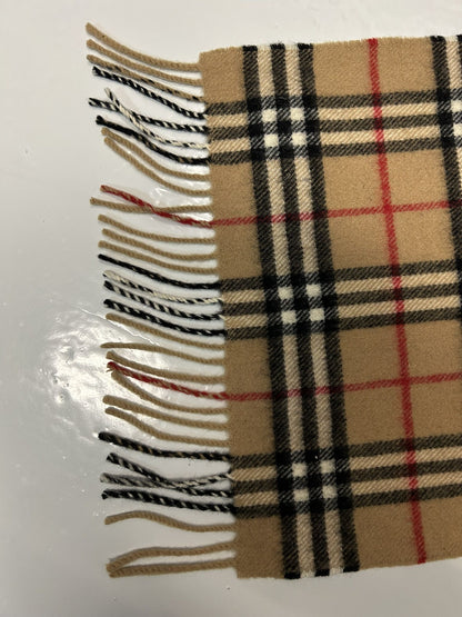 Vintage Burberry nova check long wool scarf