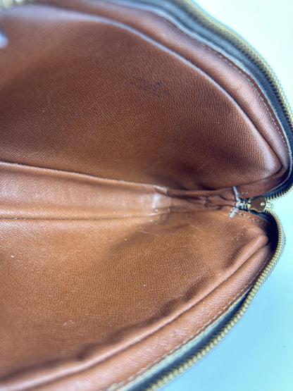 Vintage 80s Louis Vuitton marly dragonne monogram wristlet clutch bag