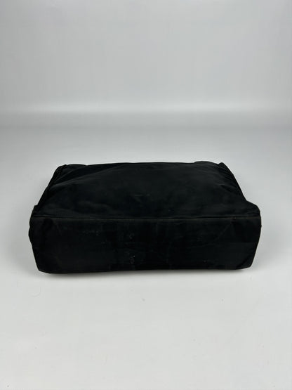 Vintage y2k prada nylon triangle logo plastic handle bag