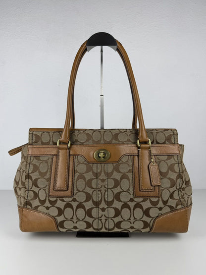 Coach signature turnlock Hamptons tote bag