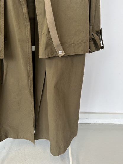 2019 Stella McCartney oversized layered trench coat