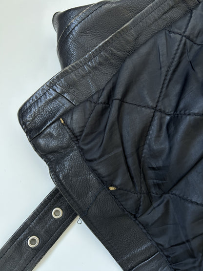 Vintage ramones biker leather jacket