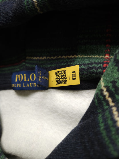 Ralph lauren patchwork print fleece lined zip hoodie