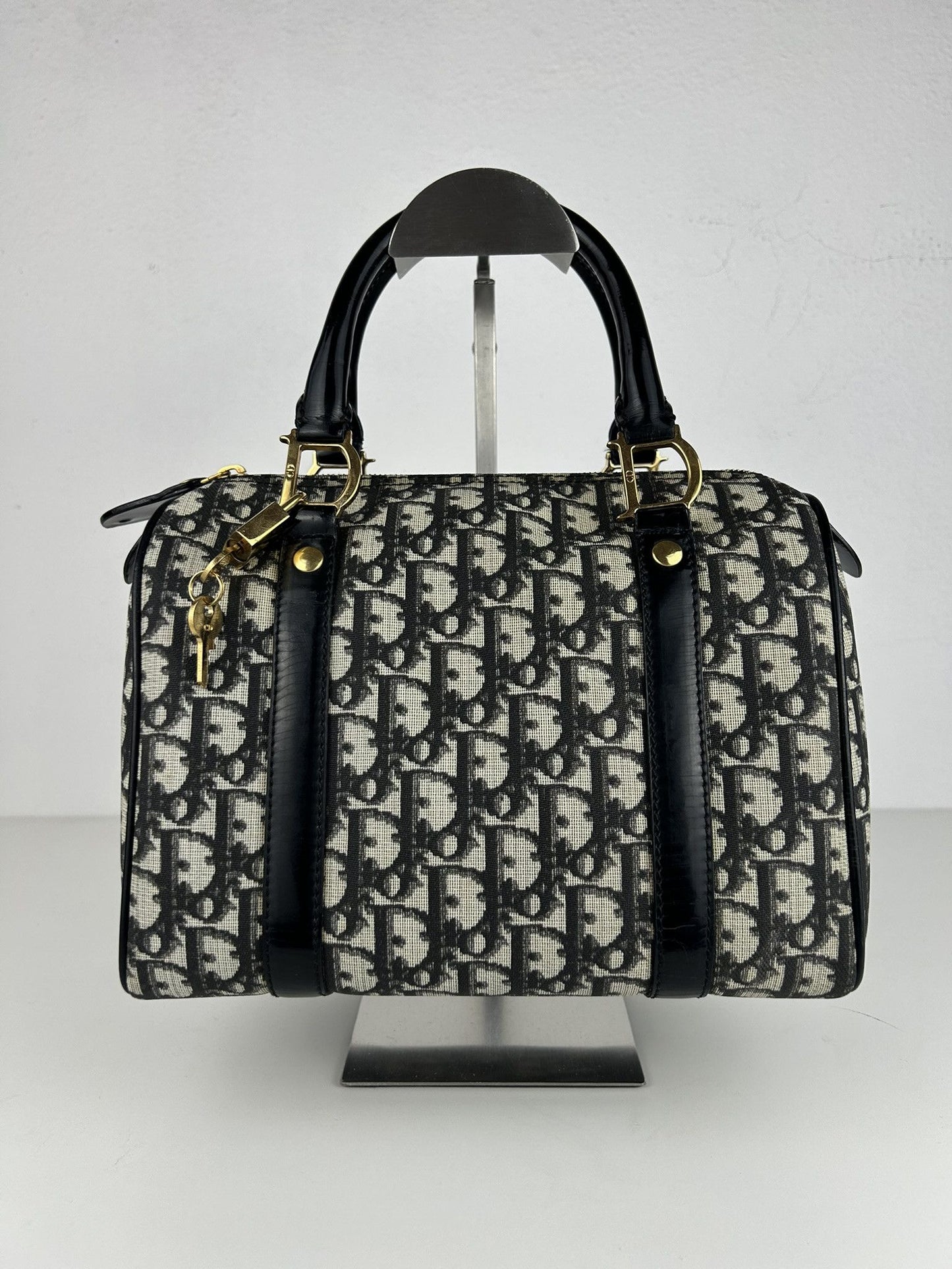 Dior John Galliano era trotter monogram mini boston bag