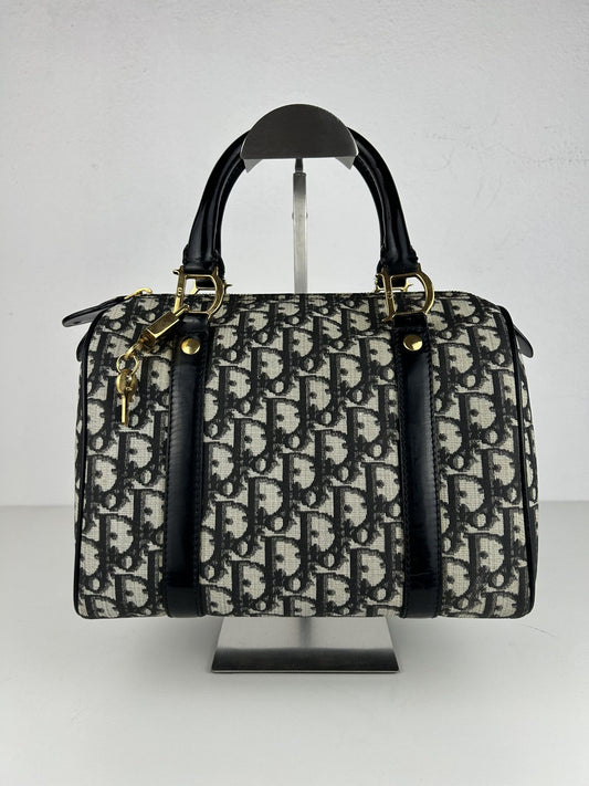 Dior John Galliano era trotter monogram mini boston bag