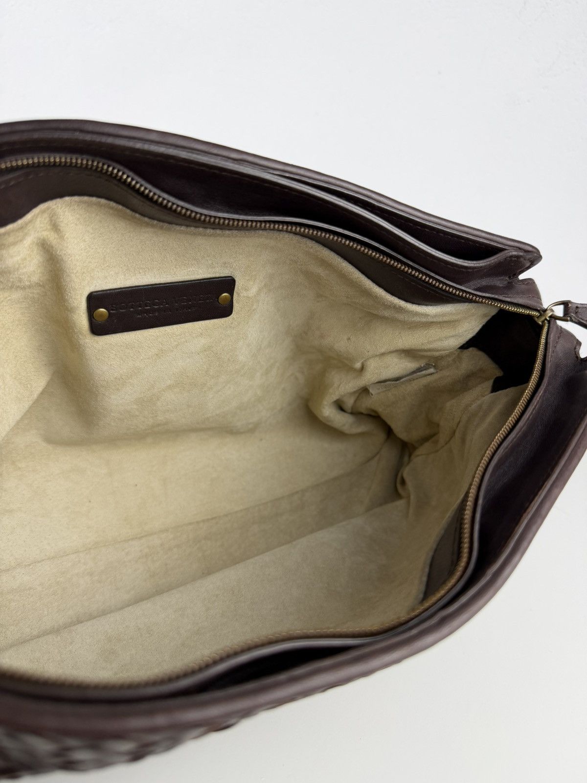 Bottega Veneta intrecciato leather shoulder/ crossbody bag