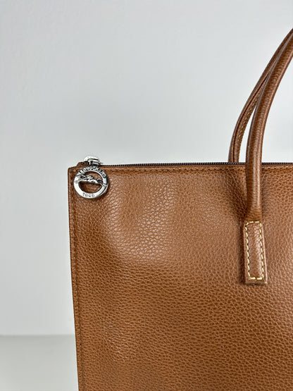 Longchamp leather laptop bag