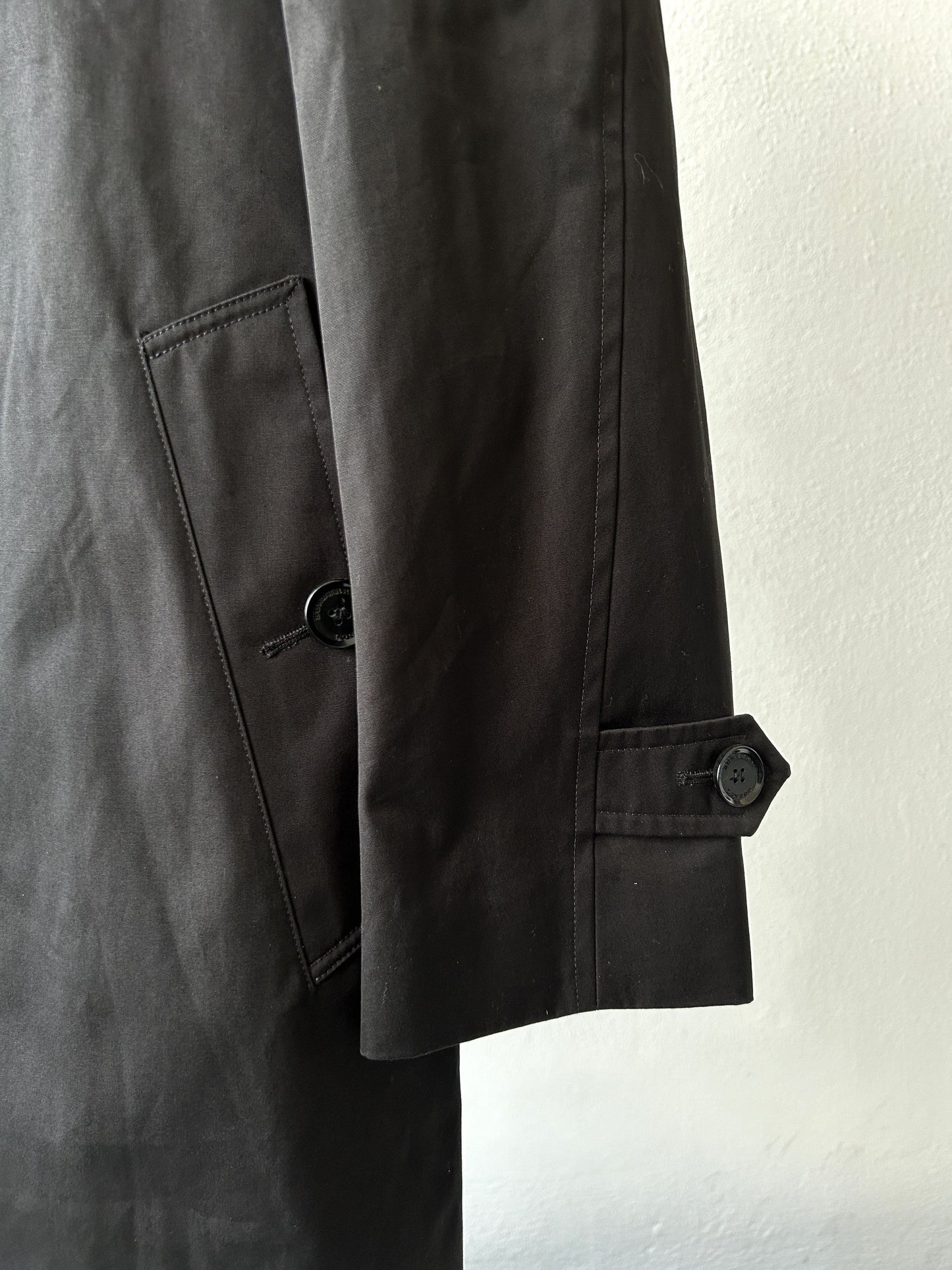 Burberry black trench coat