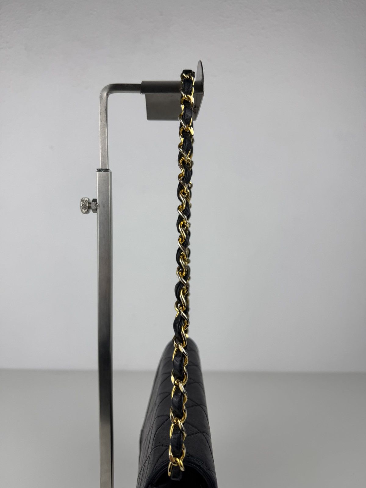 Vintage Chanel CC lambskin mini matelasse full flap