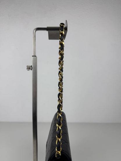 Vintage Chanel CC lambskin mini matelasse full flap