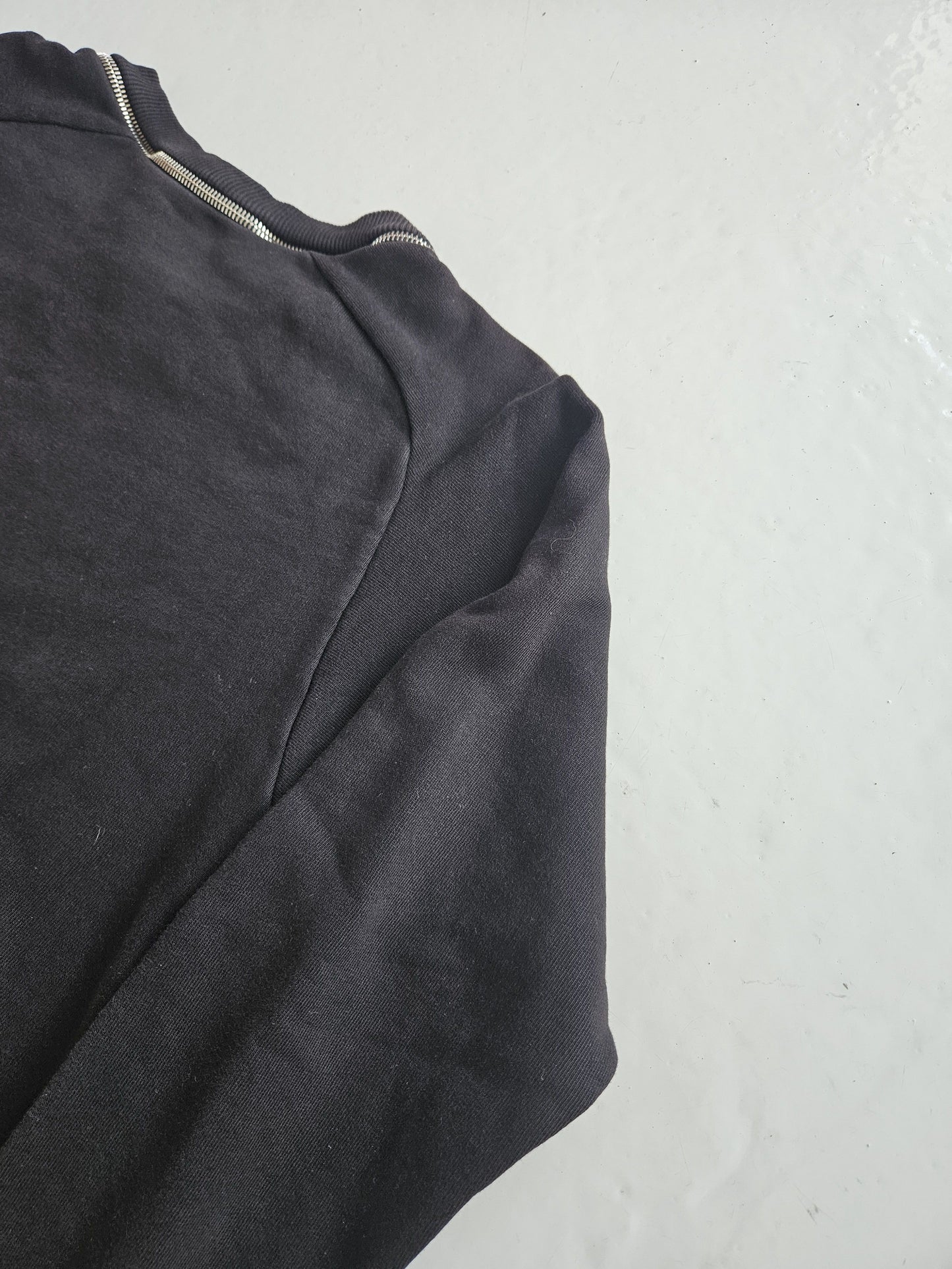 Saint Laurent zip off collar crewneck