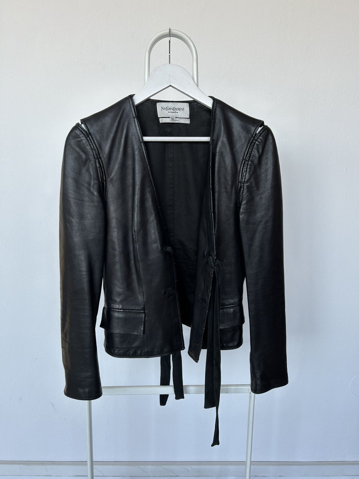Yves Saint Laurent Rive Gauche Tom Ford era leather jacket
