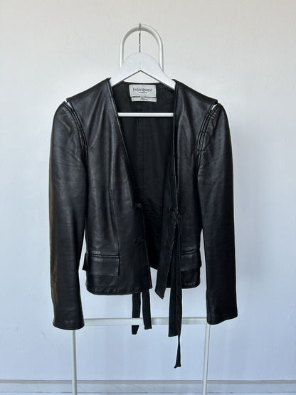 Yves Saint Laurent Rive Gauche Tom Ford era leather jacket