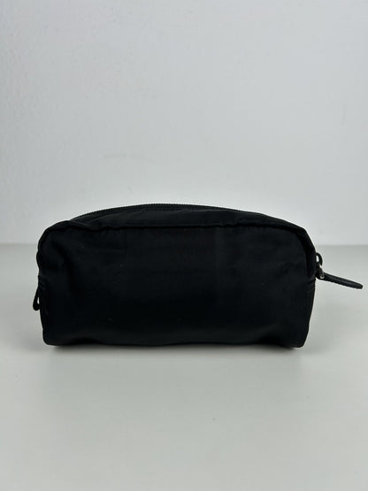 Prada nylon triangle logo mini pouch