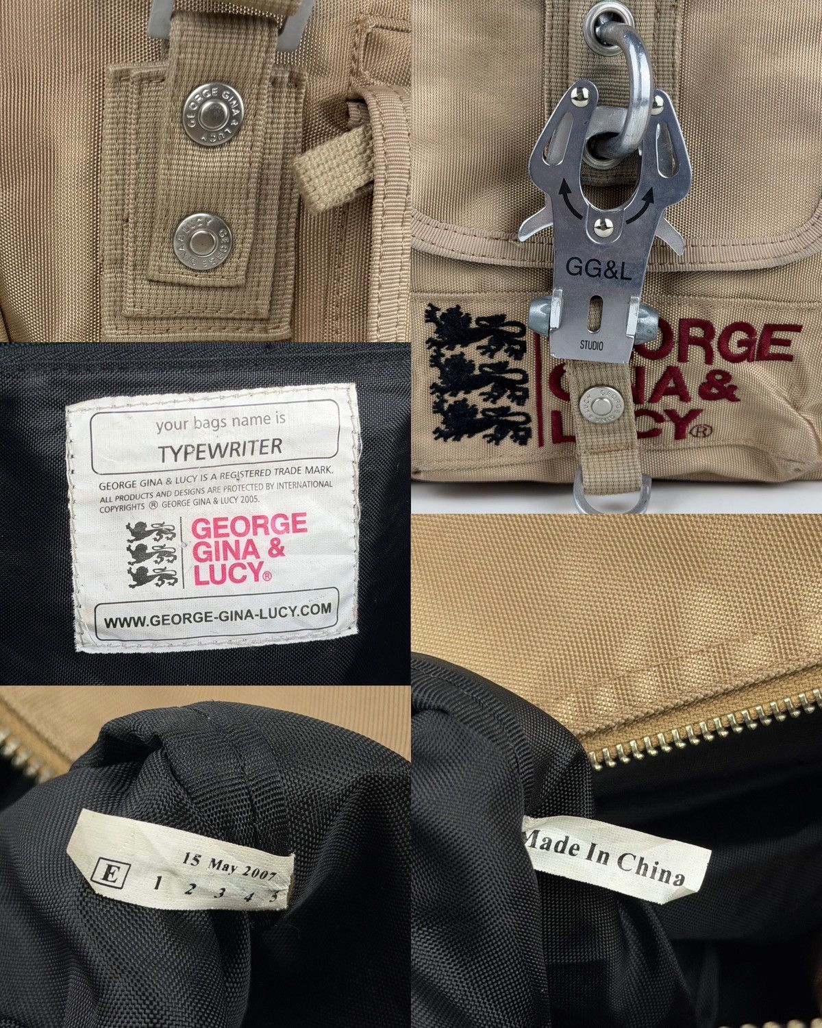 GG&L typewriter handbag