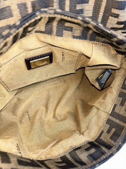 Fendi zucca monogram canvas chef bag baguette