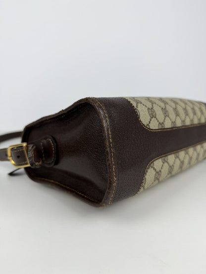 Vintage 70s Gucci monogram shoulder bag
