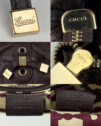 Gucci guccissima princy leather mini Boston bag